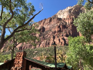 Zion porch morning view